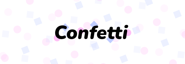 The confetti logo